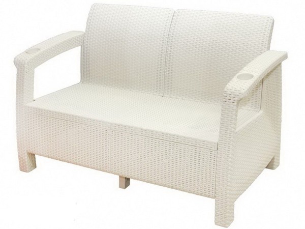 Двухместный диван Yalta Sofa Seаt белый купить в Балаково