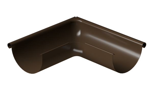 Угол внешний 90° D125 Döcke STAL PREMIUM Каштан, (RAL 8017) купить в Балаково