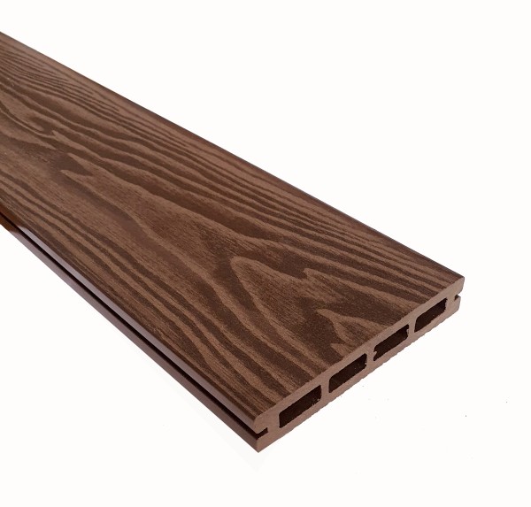 Террасная доска из ДПК Terrapol Смарт 3D Пустотелая с пазом Орех Милано купить в Балаково