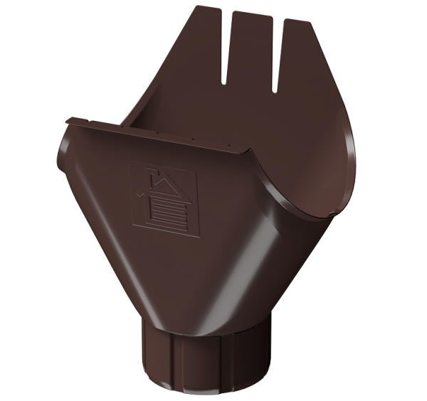 Воронка желоба D125 Döcke STAL PREMIUM Шоколад, (RAL 8019) купить в Балаково