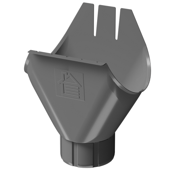 Воронка желоба D125 Döcke STAL PREMIUM Графит, (RAL 7024) купить в Балаково