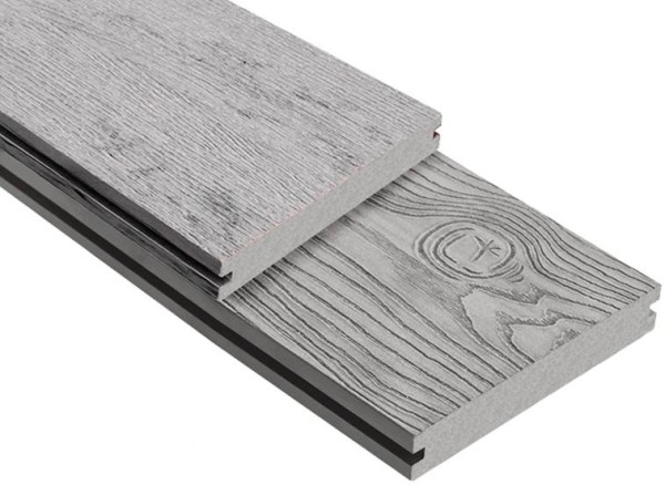 Террасная доска ДПК Outdoor 3D полнотелая STORM/OCEAN GREY серая микс купить в Балаково