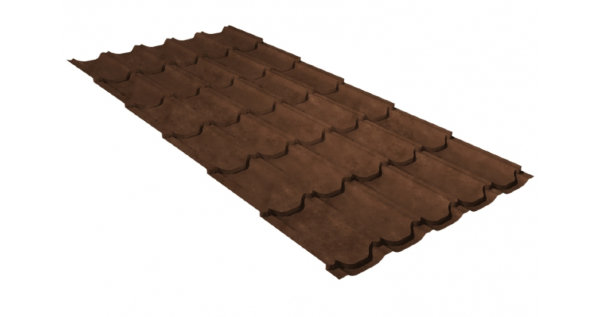Металлочерепица квинта плюс 0,45 Safari Twincolor Brown купить в Балаково