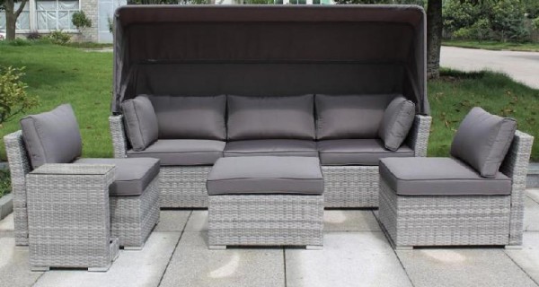 Диван-Трансформер AFINA плетеный из иск. ротанга AFM-320G Grey купить в Балаково