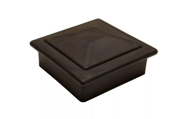 Крышка верхняя фигурная ПВХ для столба Deckart 100х100 Графит купить в Балаково