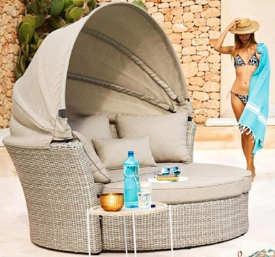 Диван-Трансформер AFINA плетеный из иск. ротанга AFM-325 Beige купить в Балаково