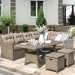 Комплект мебели AFINA плетеной из иск. ротанга AFM-307B Beige купить в Балаково