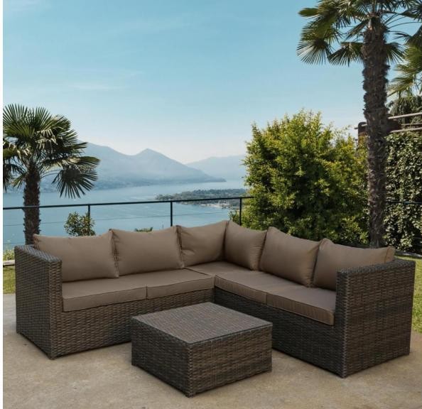 Комплект мебели AFINA плетеной из иск. ротанга YR825A Brown/Beige купить в Балаково