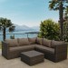 Комплект мебели AFINA плетеной из иск. ротанга YR825A Brown/Beige купить в Балаково