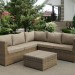 Комплект мебели AFINA плетеной из иск. ротанга YR825B Beige купить в Балаково