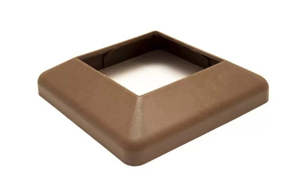 Крышка нижняя ПВХ для столба Deckart 100х100 Шоколад купить в Балаково