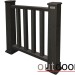 Ограждение из ДПК Outdoor Классик 3D STORM чёрный купить в Балаково