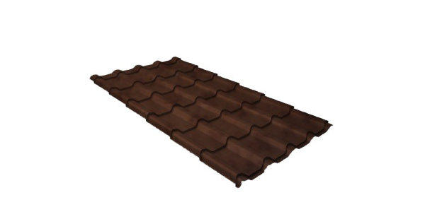 Металлочерепица камея GL 0,5 Safari Twincolor Brown купить в Балаково