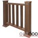 Ограждение из ДПК Outdoor Классик 3D STORM коричневый микс купить в Балаково