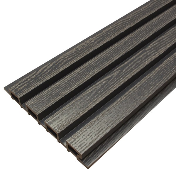 Фасадная доска из ДПК Faynag Wood Рейка Мокрый Асфальт купить в Балаково