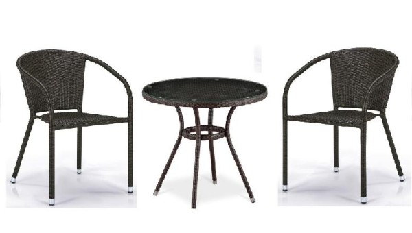 Комплект плетеной мебели AFINA из иск. ротанга Асоль-7 T282ANT/Y137C-W53 Brown 2Pcs купить в Балаково