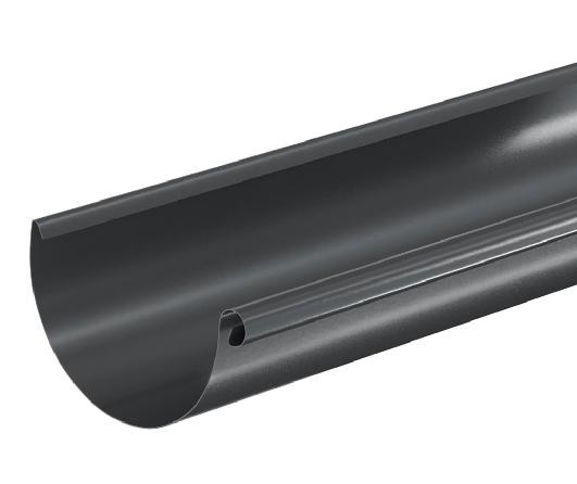 Водосток Aquasistem, система 125x90 - Водосточный желоб 3.00м RAL 7024 Тёмно-серый купить в Балаково