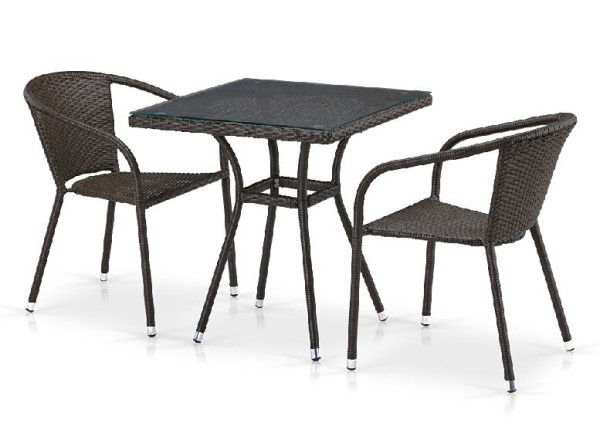 Комплект плетеной мебели AFINA из иск. ротанга T282BNT/Y137C-W53 Brown 2Pcs купить в Балаково