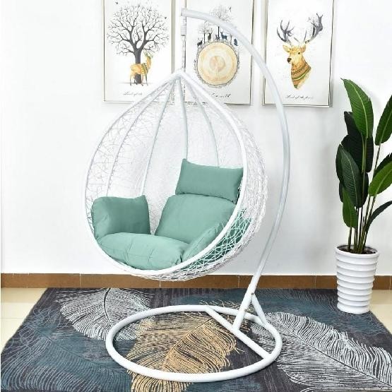 Кресло Подвесное из искусственного ротанга AFM-168A-L White/Green купить в Балаково