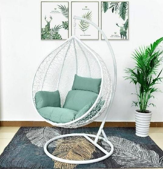 Кресло Подвесное из искусственного ротанга AFM-168A-XL White/Green купить в Балаково