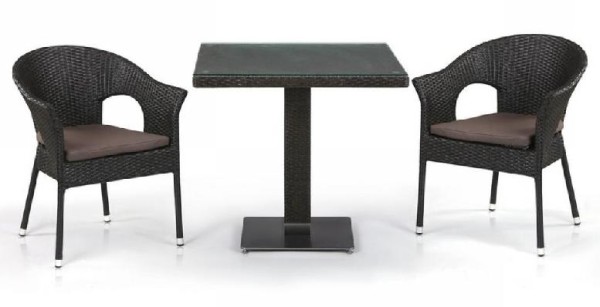 Комплект плетеной мебели AFINA из иск. ротанга T605SWT/Y79A-W53 Brown 2Pcs купить в Балаково