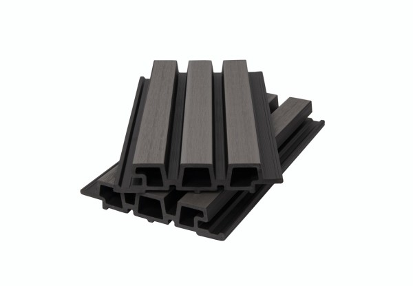 Фасадная панель брусковая двухцветная co-extrusion, grey dark купить в Балаково