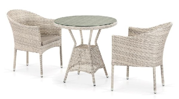 Комплект плетеной мебели AFINA из иск. ротанга T705ANT/Y350-W85 Latte 2Pcs купить в Балаково