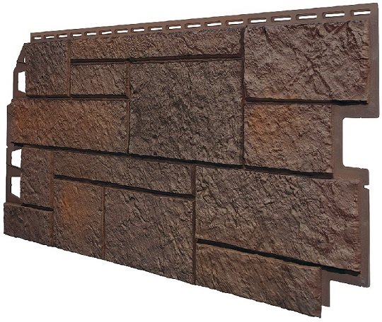 Фасадная панель VOX Sandstone (Сандстоун) темно коричневый купить в Балаково