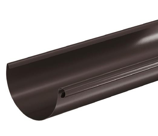 Водосток Aquasistem, система 150/100 - Водосточный желоб 3.00м RR 32 Тёмно Коричневый купить в Балаково