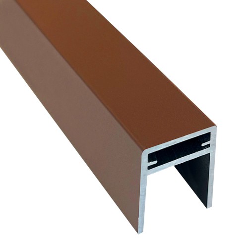П-профиль Алюминиевый EasyDecking 35x25 Коричневый купить в Балаково