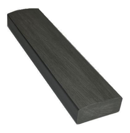 Лавочный брус Ecodecking Некст полнотелый брашированный 70х35 графит купить в Балаково
