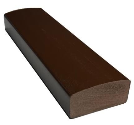 Лавочный брус Ecodecking Некст полнотелый глянцевый 70х35 шоколад купить в Балаково