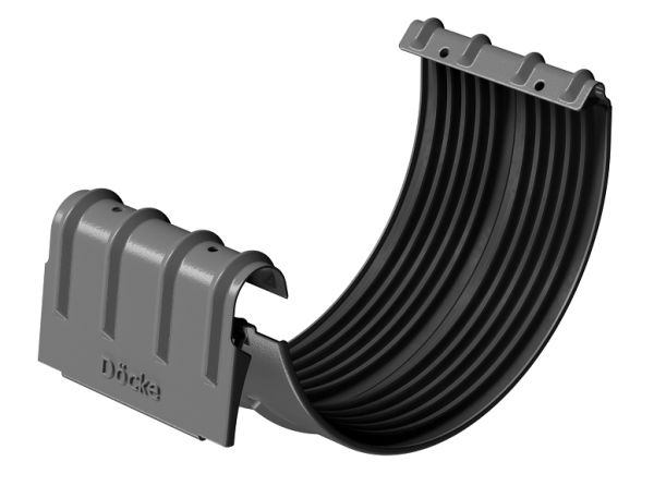 Соединитель желобов D125 Döcke STAL PREMIUM Графит, (RAL 7024) купить в Балаково
