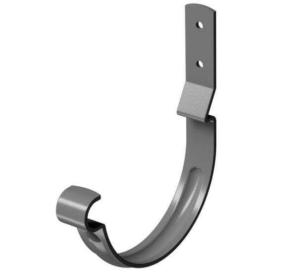 Карнизный крюк короткий (гнутый) D125 Döcke STAL PREMIUM Графит, (RAL 7024) купить в Балаково